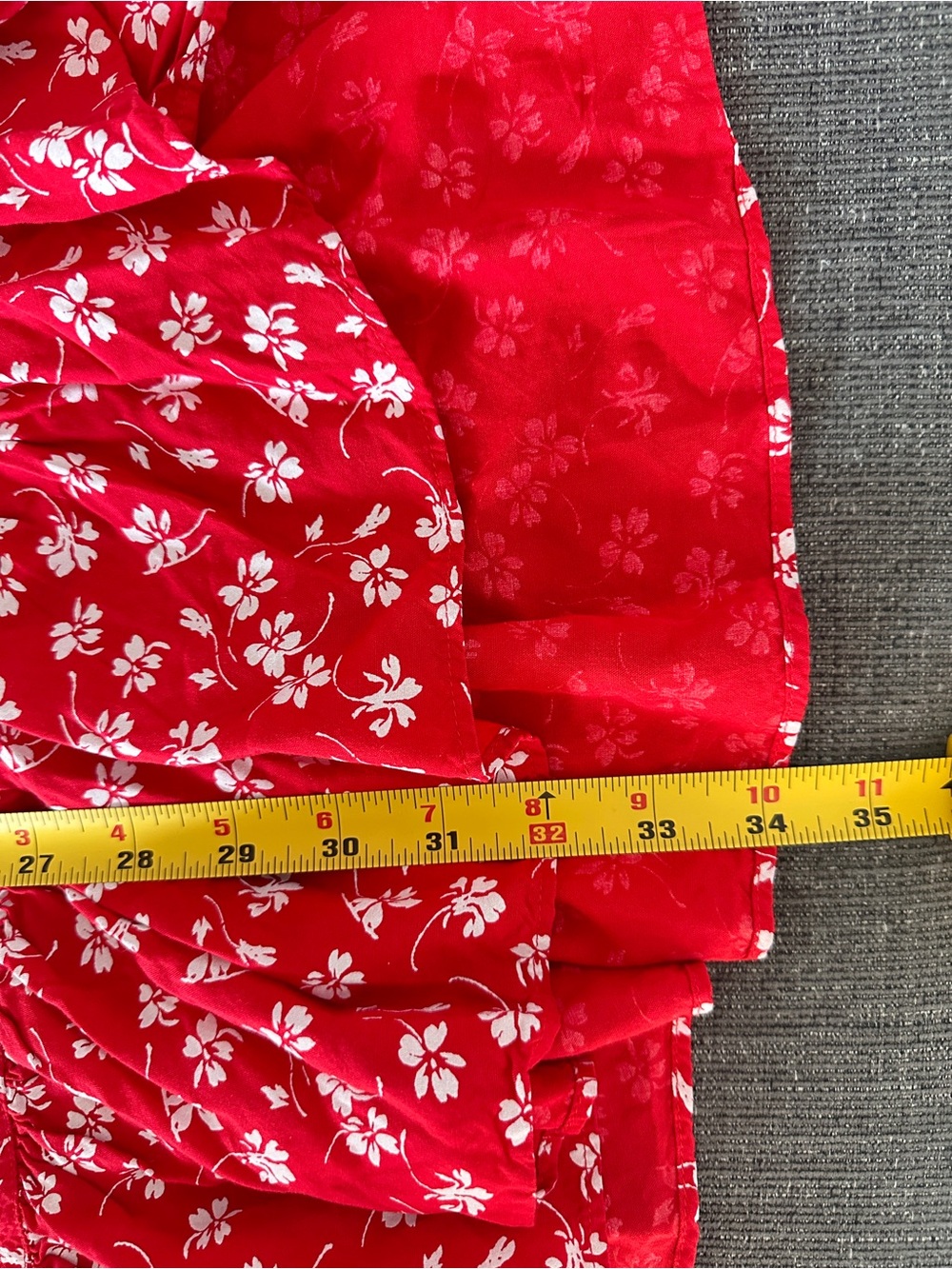 J. Crew Mercantille 100% Viscose Red Floral Cap-Sleeve Wrap Mini Dress size 2 - Picture 16 of 16